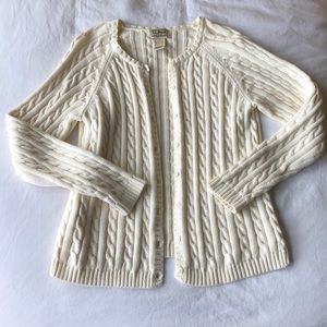 Vintage L.L Bean Cable Knit Cardigan